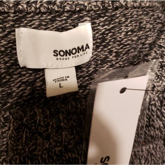 Sonoma Marled Gray Crew Pullover NWT - Picture 7 of 9